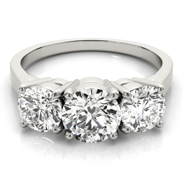 Engagement Rings 3 Stone Round - TN81073