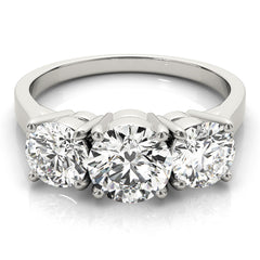 Engagement Rings 3 Stone Round - TN81073