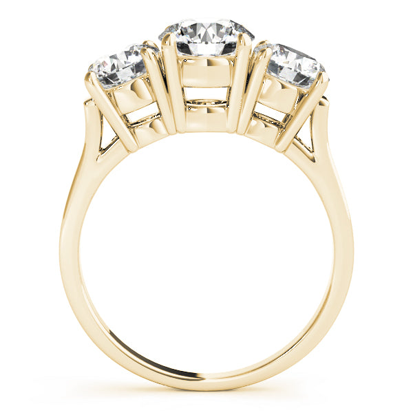 Engagement Rings 3 Stone Round - TN81073