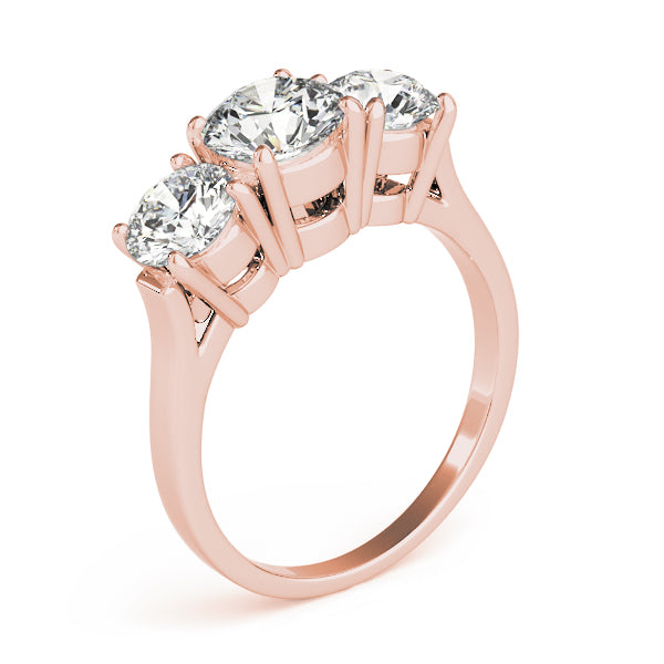 Engagement Rings 3 Stone Round - TN81073