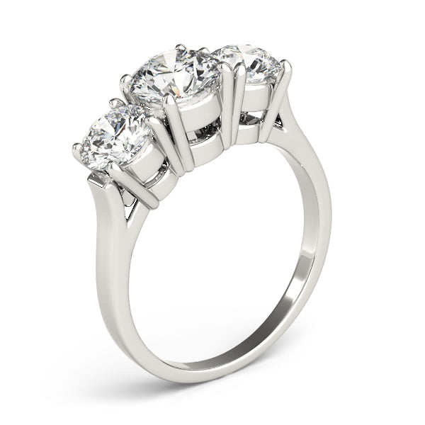 Engagement Rings 3 Stone Round - TN81073