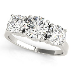 Engagement Rings 3 Stone Round - TN81073