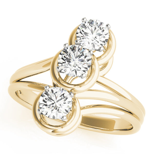 Engagement Rings 3 Stone Round - TN81523