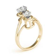 Engagement Rings 3 Stone Round - TN81523
