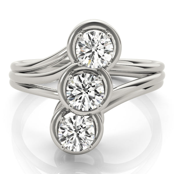 Engagement Rings 3 Stone Round - TN81523