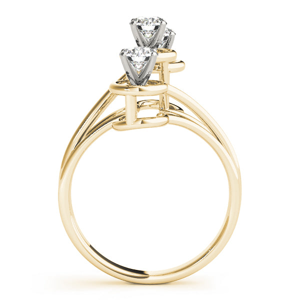 Engagement Rings 3 Stone Round - TN81523