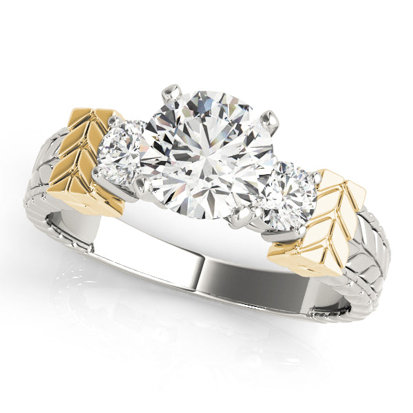 Engagement Rings 3 Stone Round - TN81859