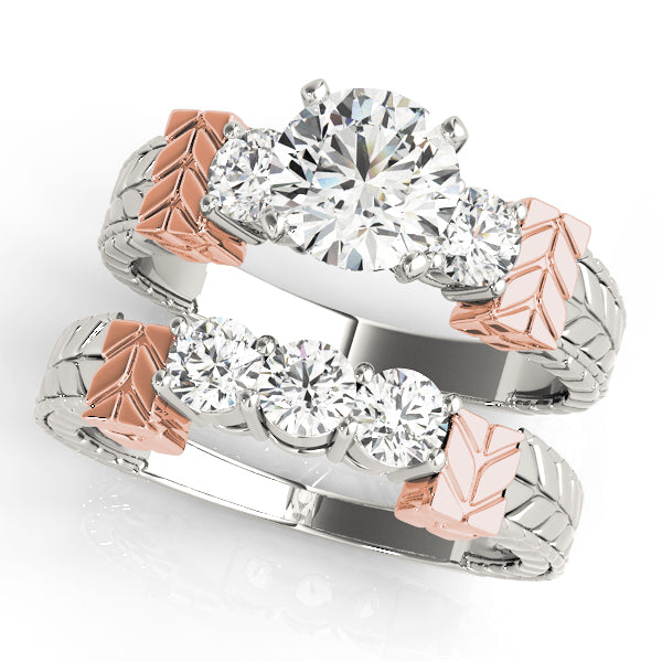 Engagement Rings 3 Stone Round - TN81859