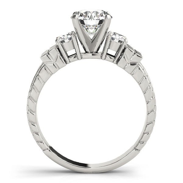 Engagement Rings 3 Stone Round - TN81859