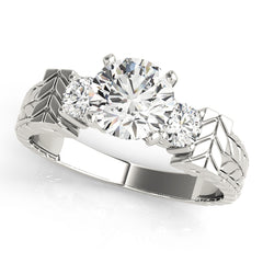 Engagement Rings 3 Stone Round - TN81859