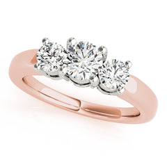 Engagement Rings 3 Stone Round - TN81881