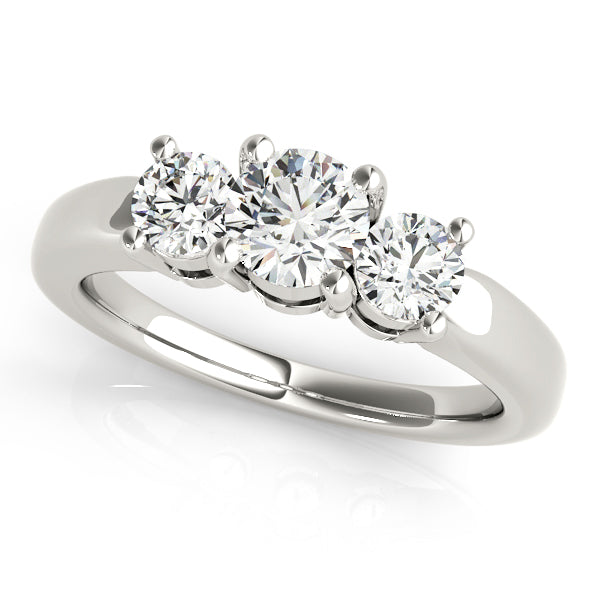 Engagement Rings 3 Stone Round - TN81881