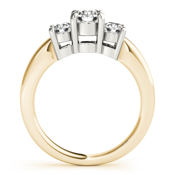 Engagement Rings 3 Stone Round - TN81881