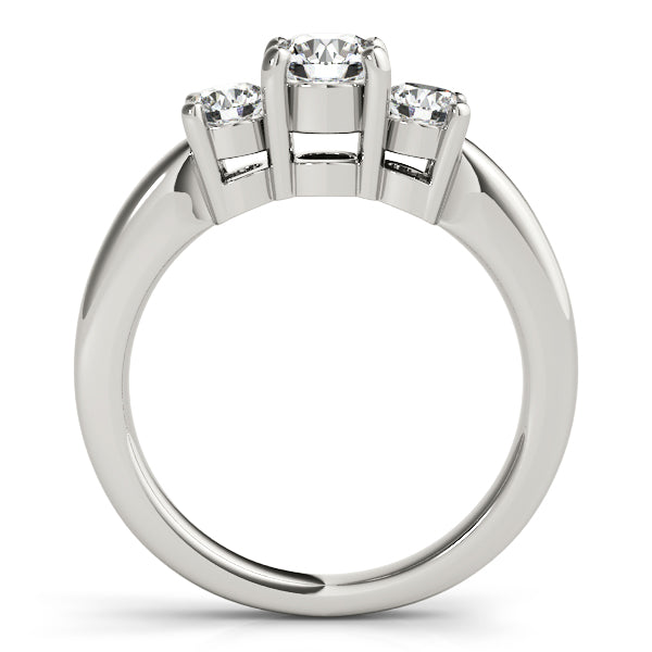 Engagement Rings 3 Stone Round - TN81881