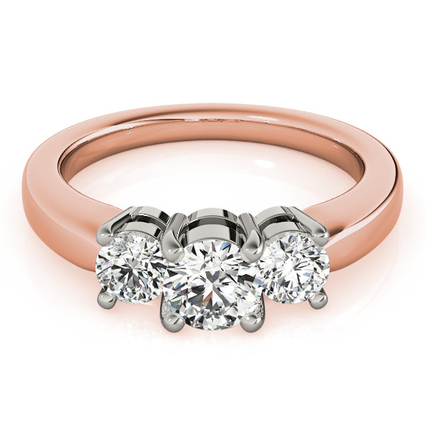 Engagement Rings 3 Stone Round - TN81881