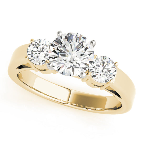 Engagement Rings 3 Stone Round - TN81882
