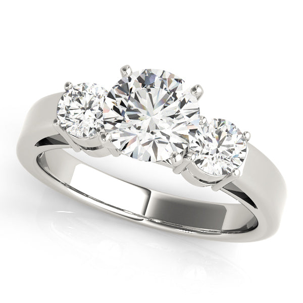 Engagement Rings 3 Stone Round - TN81882