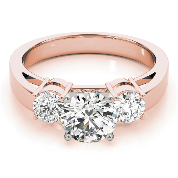 Engagement Rings 3 Stone Round - TN81882