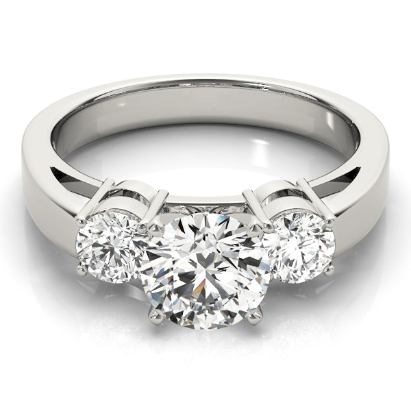 Engagement Rings 3 Stone Round - TN81882