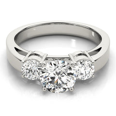 Engagement Rings 3 Stone Round - TN81882