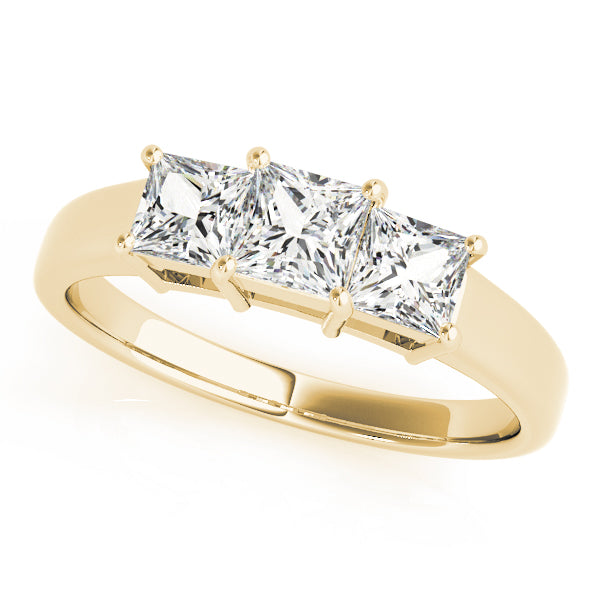 Engagement Rings 3 Stone Princess - TN81883