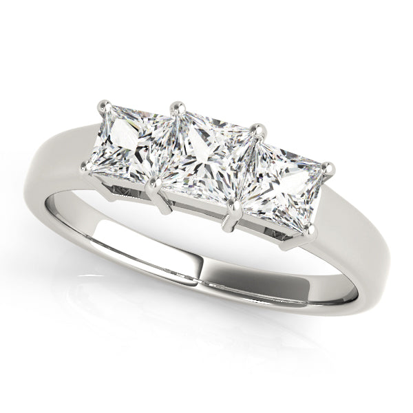 Engagement Rings 3 Stone Princess - TN81883