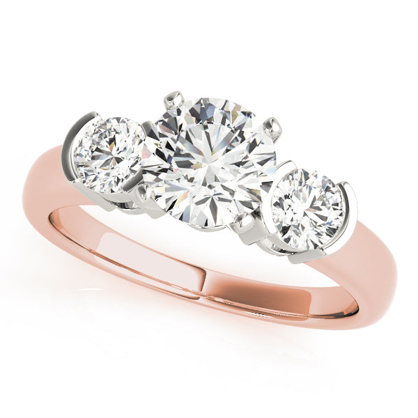 Engagement Rings 3 Stone Round - TN81934