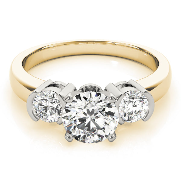 Engagement Rings 3 Stone Round - TN81934