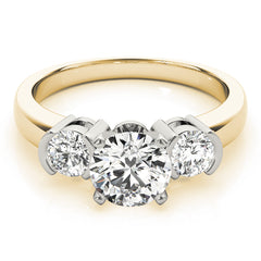 Engagement Rings 3 Stone Round - TN81934