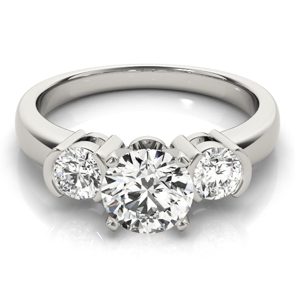 Engagement Rings 3 Stone Round - TN81934
