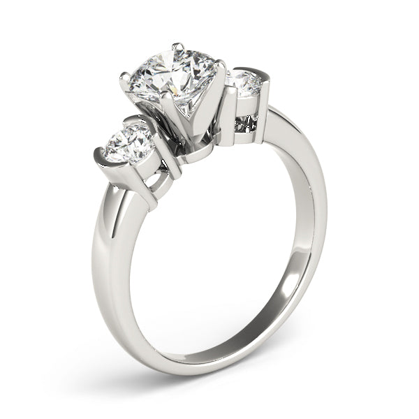 Engagement Rings 3 Stone Round - TN81934