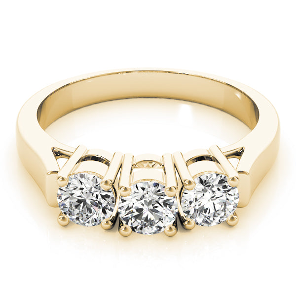 Engagement Rings 3 Stone Round - TN81977