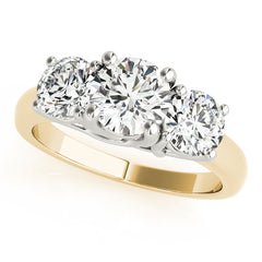 Engagement Rings 3 Stone Round - TN81978