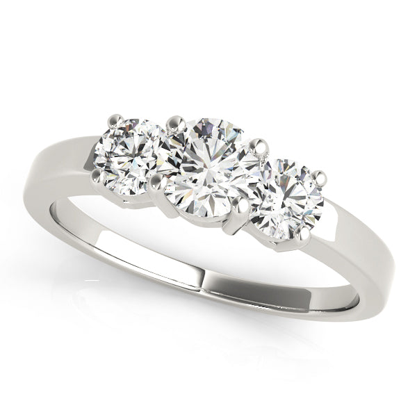 Engagement Rings 3 Stone Round - TN81980