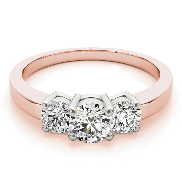 Engagement Rings 3 Stone Round - TN81980