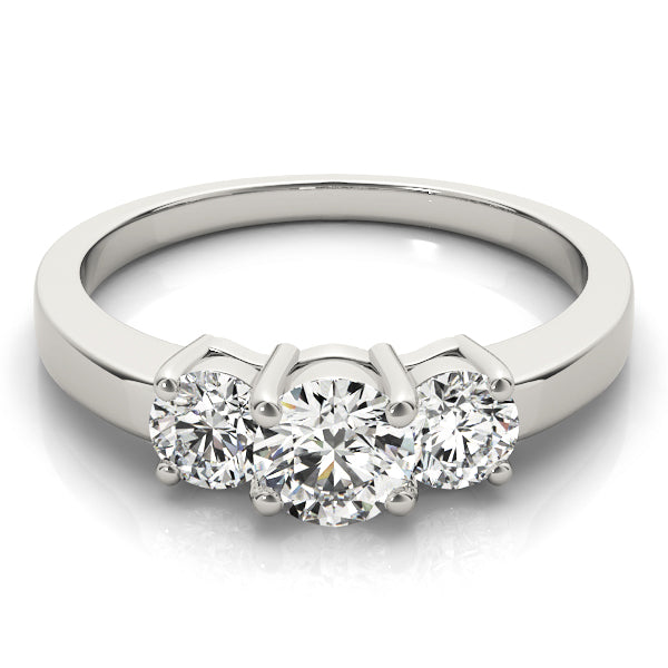 Engagement Rings 3 Stone Round - TN81980