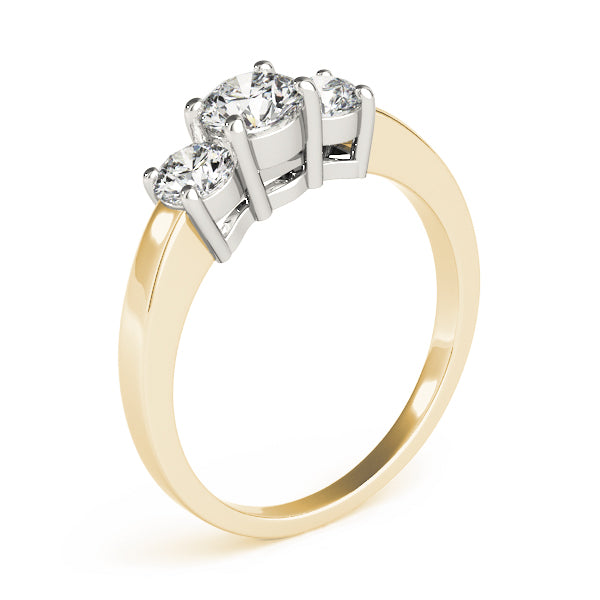 Engagement Rings 3 Stone Round - TN81980