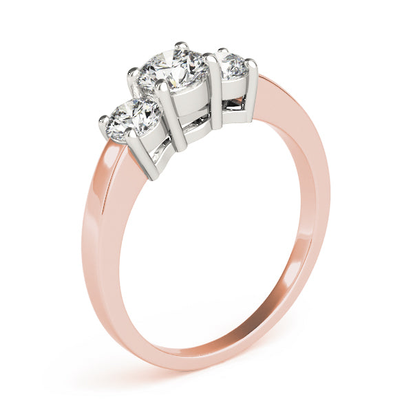 Engagement Rings 3 Stone Round - TN81980