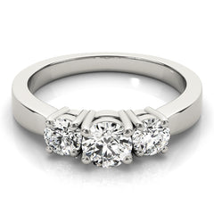 Engagement Rings 3 Stone Round - TN81983