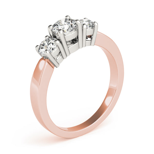 Engagement Rings 3 Stone Round - TN81983