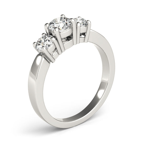 Engagement Rings 3 Stone Round - TN81983