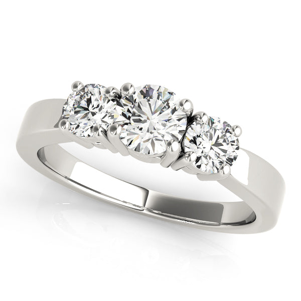 Engagement Rings 3 Stone Round - TN81983