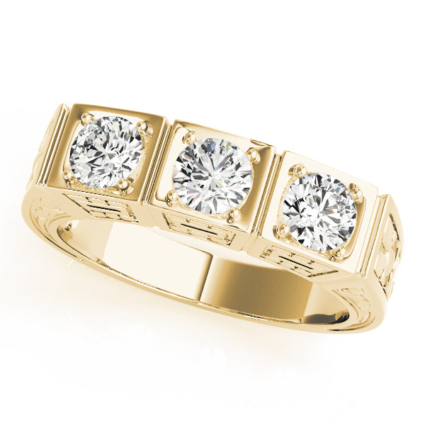 Engagement Rings 3 Stone Round - TN82291