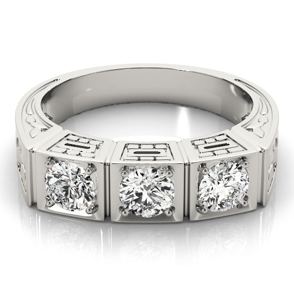 Engagement Rings 3 Stone Round - TN82291