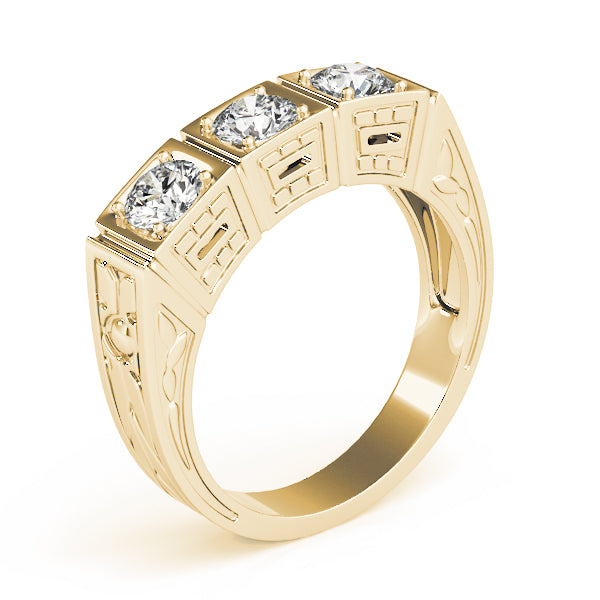 Engagement Rings 3 Stone Round - TN82291