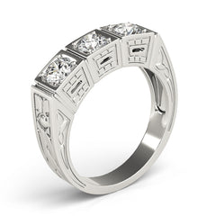 Engagement Rings 3 Stone Round - TN82291