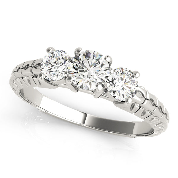 Engagement Rings 3 Stone Round - TN82338
