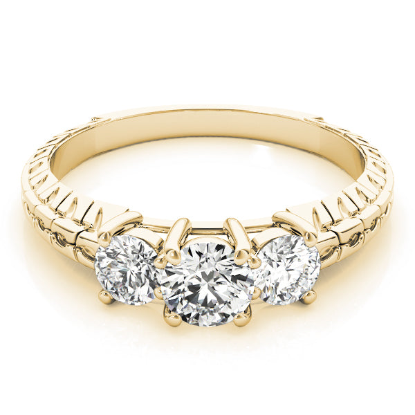 Engagement Rings 3 Stone Round - TN82338