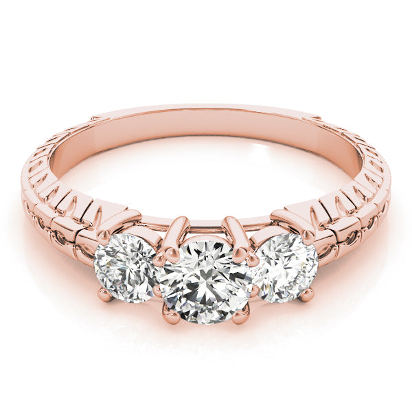 Engagement Rings 3 Stone Round - TN82338