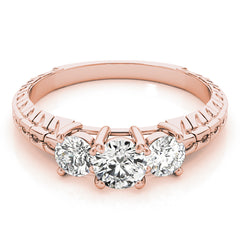 Engagement Rings 3 Stone Round - TN82338